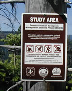 Closeup photo of Study Area sign.