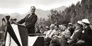 President Roosevelt at the park's Rockefeller Memorial.