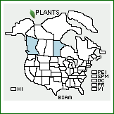 Distribution of Bidens amplissima Greene. . 