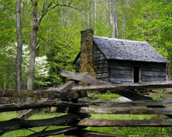 Jim Bales Cabin on the Roaring Fork Motor Nature Trail