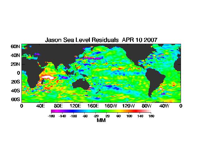 NASA/JPL Jason-1 Global Sea Level Anomalies