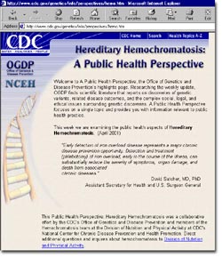 Hereditary Hemochromatosis: A Public Health Perspective