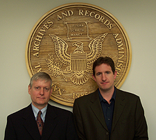 David Weber, Director, and David Miller, Senior Records Analyst