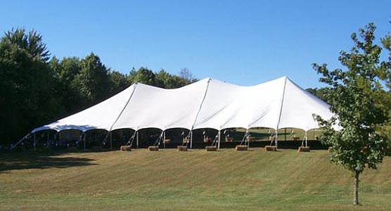 Storytelling Tent set up for the annual festival.