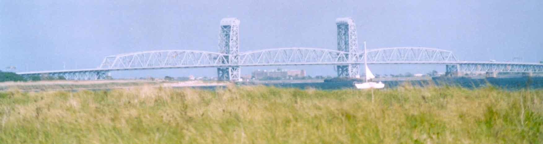 Marine Parkway - Gil Hodges Bridge, connecting Floyd Bennett Field in Brooklyn with Breezy Point, Fort Tilden and Jacob Riis Park in Queens.
