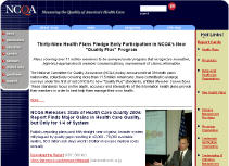 Snapshot of the NCQA home page. Click to visit the site. Close the open window to return to this page.