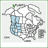 Distribution of Lewisia rediviva Pursh var. rediviva. . 