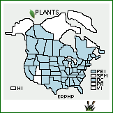 Distribution of Erigeron philadelphicus L. var. philadelphicus. . 