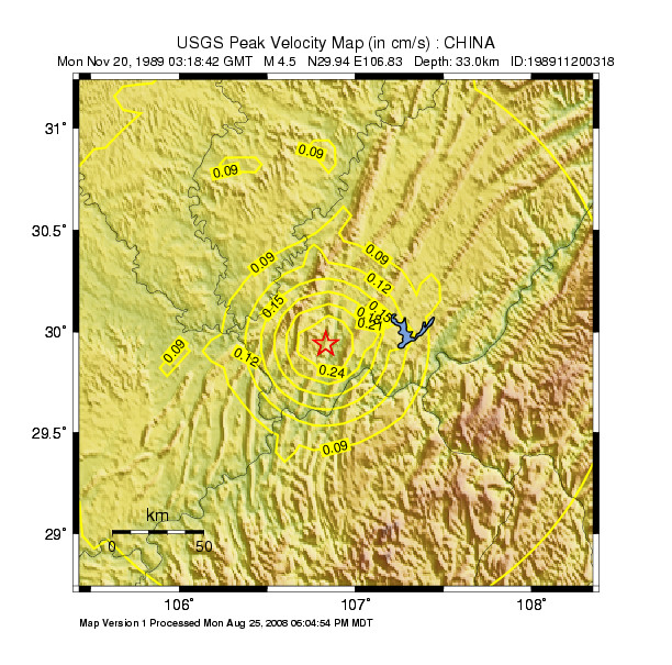 Peak Ground Velocity Image