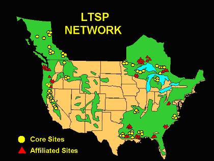 Map of LTSP network