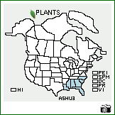 Distribution of Asclepias humistrata Walter. . Image Available. 