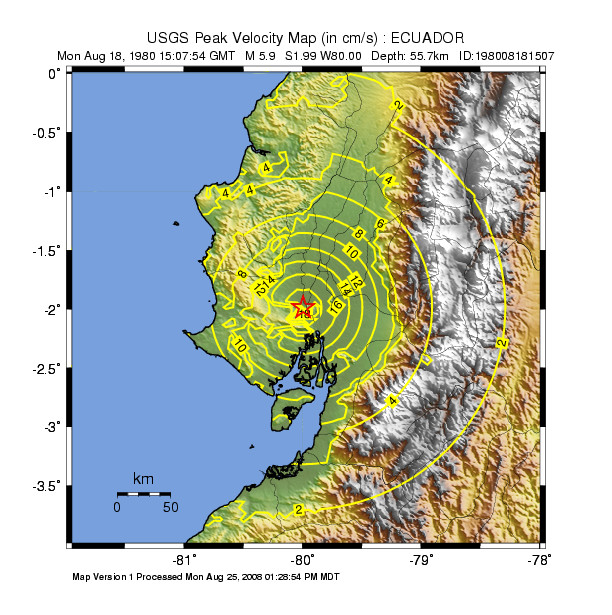 Peak Ground Velocity Image