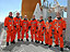 Discovery crew at launch pad 39B.