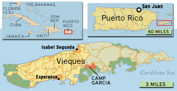 Map of Vieques Island