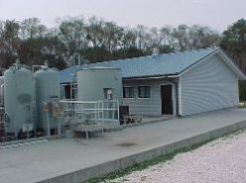 Photo of Bayou Bonfouca Superfund site ground water pump and treatment station