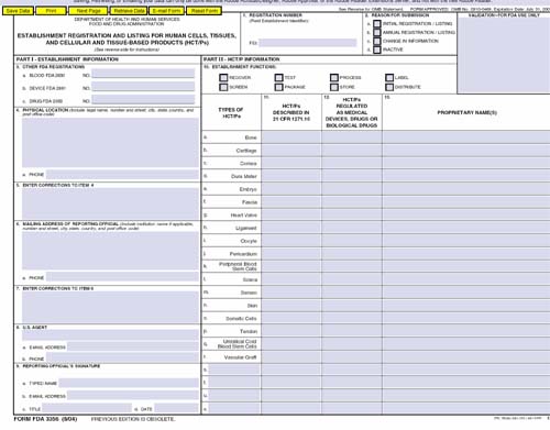 Form FDA 3356