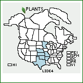 Distribution of Liatris densispicata (Bush) Gaiser. . 