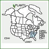 Distribution of Liatris microcephala (Small) K. Schum.. . 