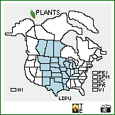 Distribution of Liatris punctata Hook.. . Image Available. 