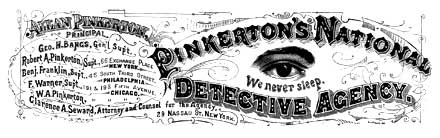 Pinkerton Agency ad