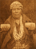 A female shaman of the Athapaskan Hupa of northwestern California, 1923