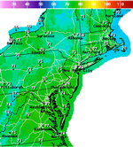 National Digital Forecast Database Maximum Temperature Forecast