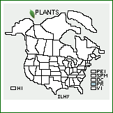 Distribution of Ilex hypaneura Loes.. . 