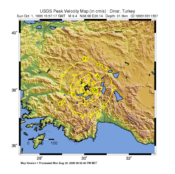 Peak Ground Velocity Image