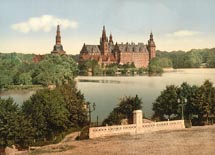 Frederiksborg Castle, Copenhagen  (ca. 1900).  Image produced by the Detroit Photographic Company, 1905. From the Prints and Photographs Division, Library of Congress