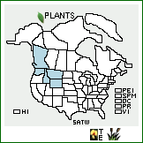 Distribution of Salix tweedyi (Bebb ex Rose) C.R. Ball. . 