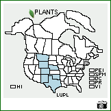 Distribution of Lupinus plattensis S. Watson. . Image Available. 