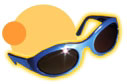 UV-blocking sunglasses