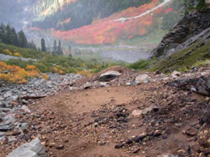 Waste rock pile - Mystery Mine