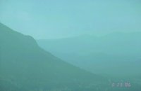 image of Rocky Mountain National Park with poor visibility