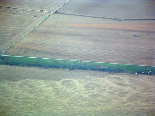 Ground scouring on the Vanderburgh Peninsula