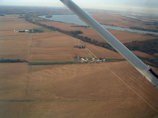 Ground scouring from tornado