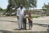 Iraqi children and their father pose for a portrait in Basra