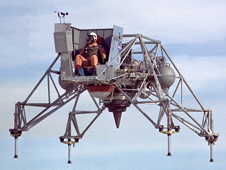 NASA LLRV in flight, 1967.