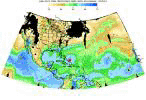 Hurricane Frances as Observed by NASA's Spaceborne Atmospheric Infrared 
Sounder (AIRS) - Total Water Vapor Time Series