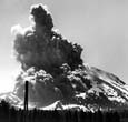 (NPS Photo) Lassen Peak erupting in 1914.