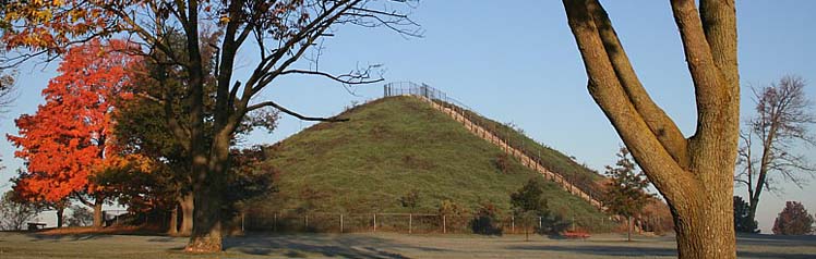 What's round on the ends and high in the middle?  Ohio's mounds, of course!  Summer is the perfect time to get outside and experience archeological sites and exhibits in Ohio's parks, or at a park near you! (Photo by JQ Jacobs)