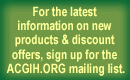 Sign up for the ACGIH.ORG Mailing List