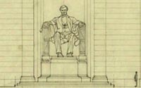 Studies for the Lincoln Memorial, Washington D.C.