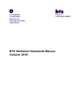 BTS Statistical Standards Manual
