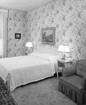Guest bedroom, second floor of Truman home.