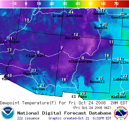 National Digital Forecast Database Image