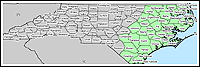 Map of Declared Counties for Emergency 3254