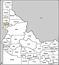 Map of Declared Counties for Disaster 1592