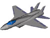 A computer drawing of a fighter jet