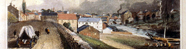 detail of historic image of Pawtucket, RI